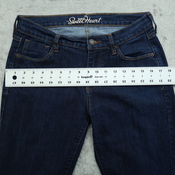 Old Navy Jeans Womens Size 6 Short Blue Mid-Rise Sweetheart Skinny 27.5" Inseam - Picture 4 of 13